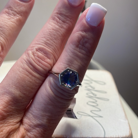 Natural Imported Mystic Quartz .925 Sterling Silver Ring - Picture 4 of 5